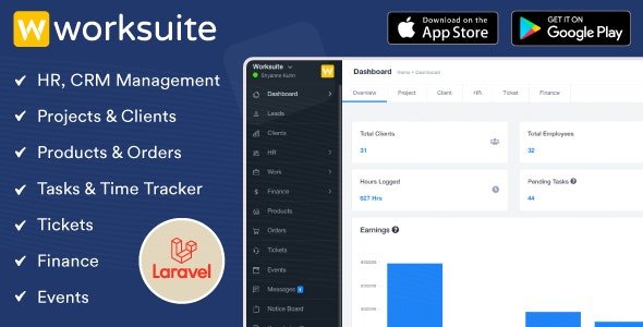 WORKSUITE – HR, CRM and Project Management